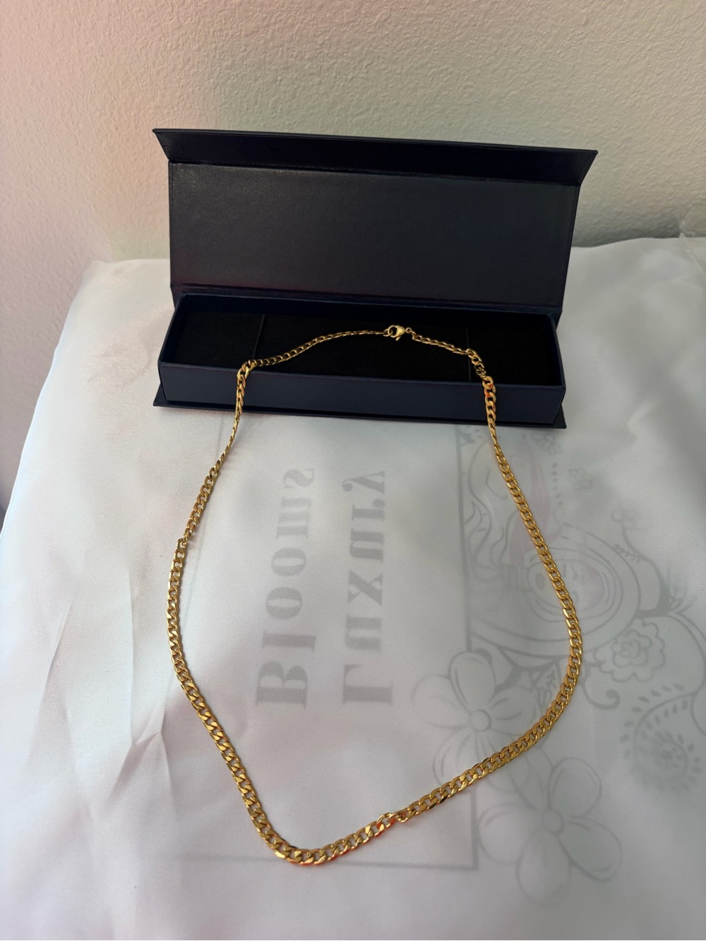 Roy Hahn Gold Plated Chain Necklace - 24 inches - New in box